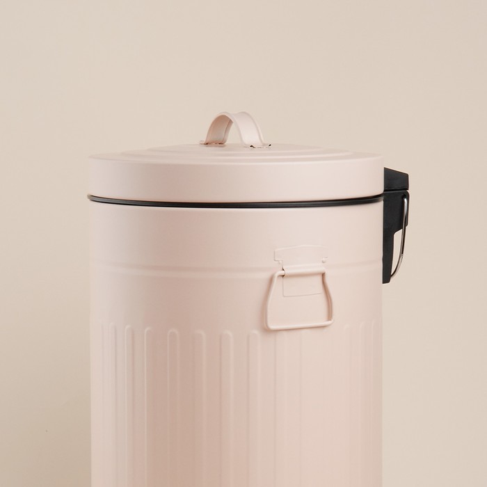 Ведро для мусора SL Home, 12 л, 27×32×43 см, бежевое