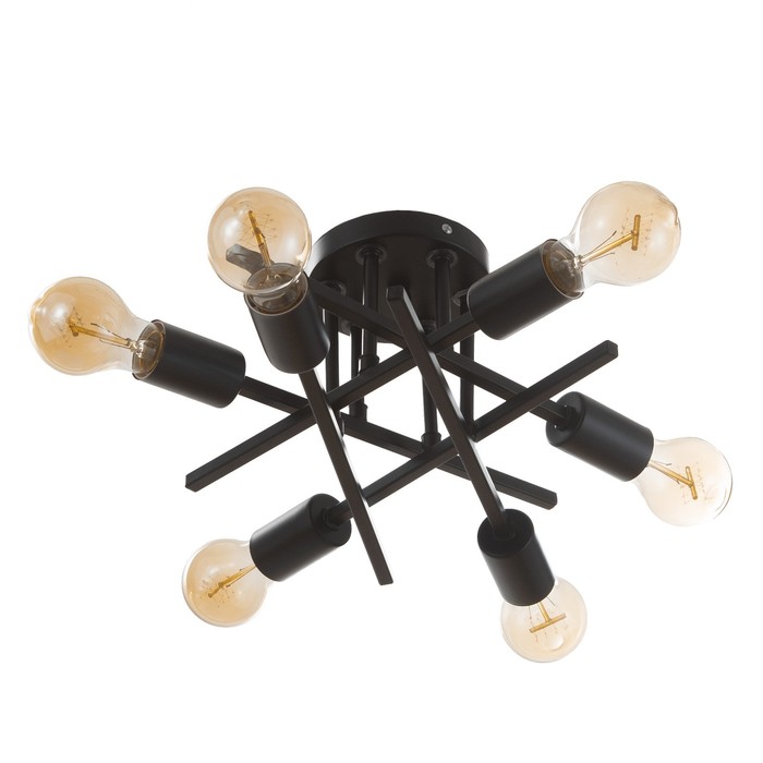 Люстра «Аднес» 6хЕ27 40 Вт черный BayerLux