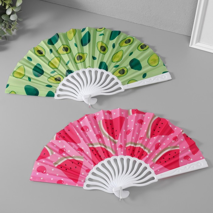 Веер складной «Летнее настроение», 23 см, МИКС