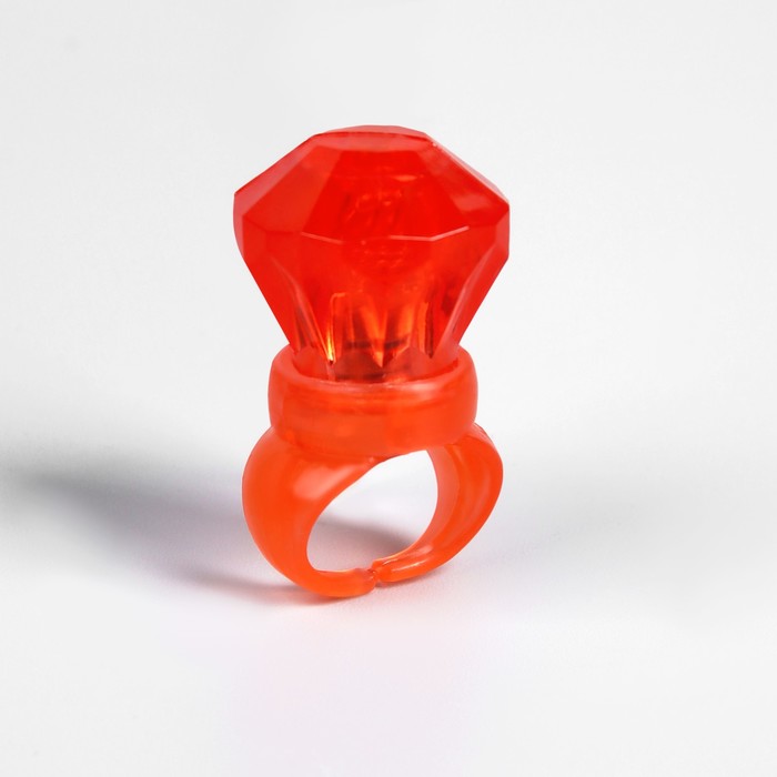 Световой аксессуар «Кольцо красное», 3×2.2 см, батарейки AG13×3 (в комплекте), свечение RGB