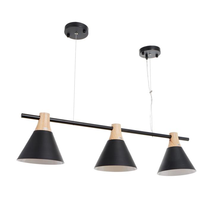 Люстра 1066/3BK E27 60 Вт черный 90×20×90 см BayerLux