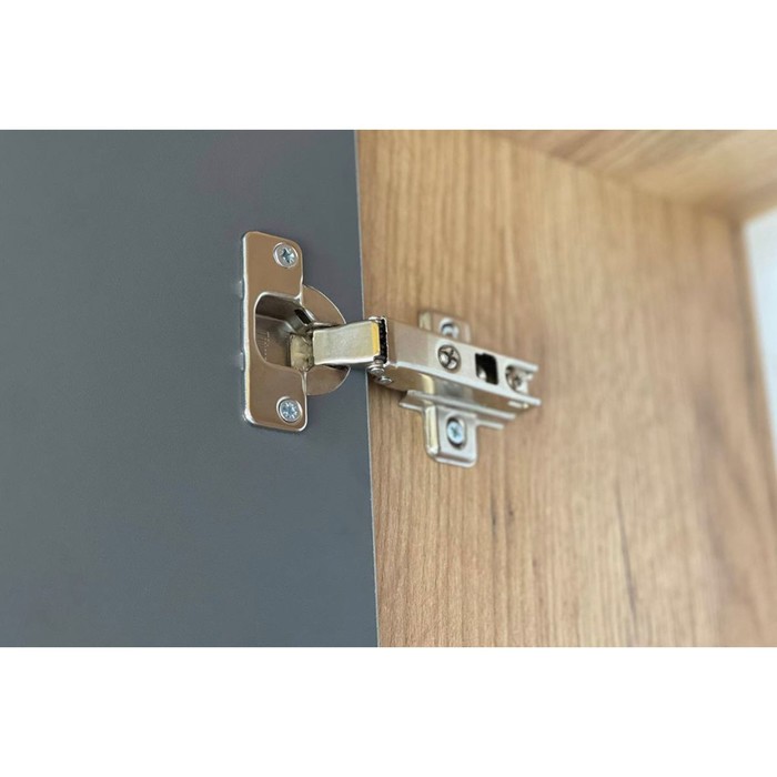 Антресоль для трехдверного шкафа «Бери», 1200×350×400 мм, дуб крафт золотой/графит