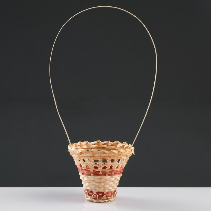 Корзина плетёная «Стакан», 12×14 см, бамбук