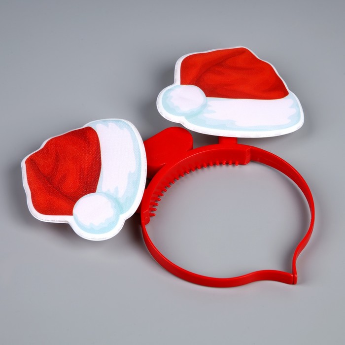 Ободок светодиодный «Колпак» 18×16×3 см, 2 LED, батарейки AG10×3 (в комплекте), мерцание, свечение мульти