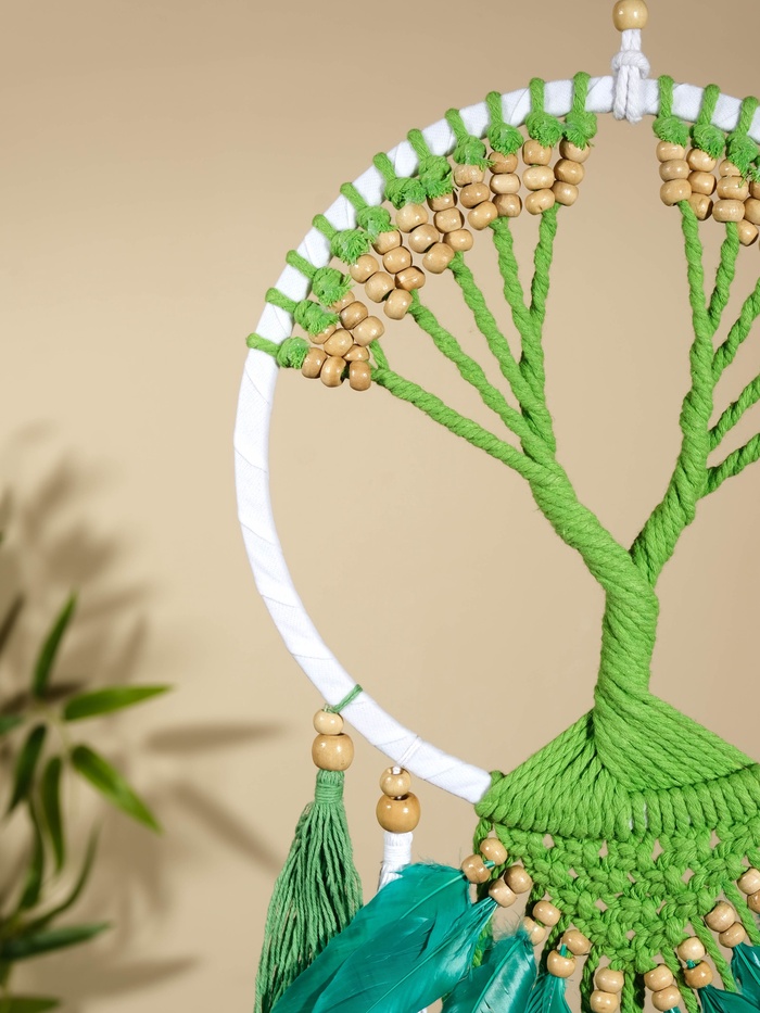 Ловец снов «Зелёное дерево», 22×60 см