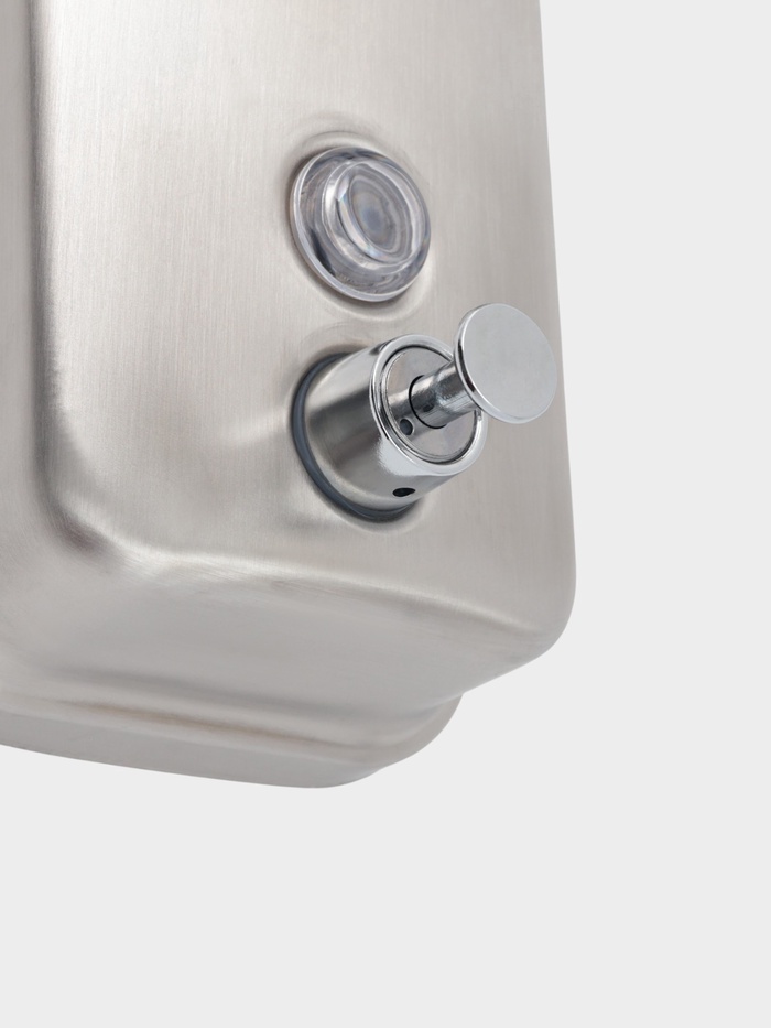 Диспенсер для жидкого мыла Stölz, механический, 800 мл, нержавеющая сталь