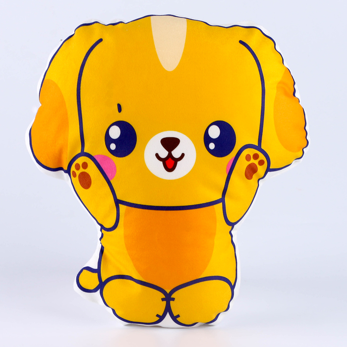 Подушка декоративная «Собачка», 30×31 см, велюр