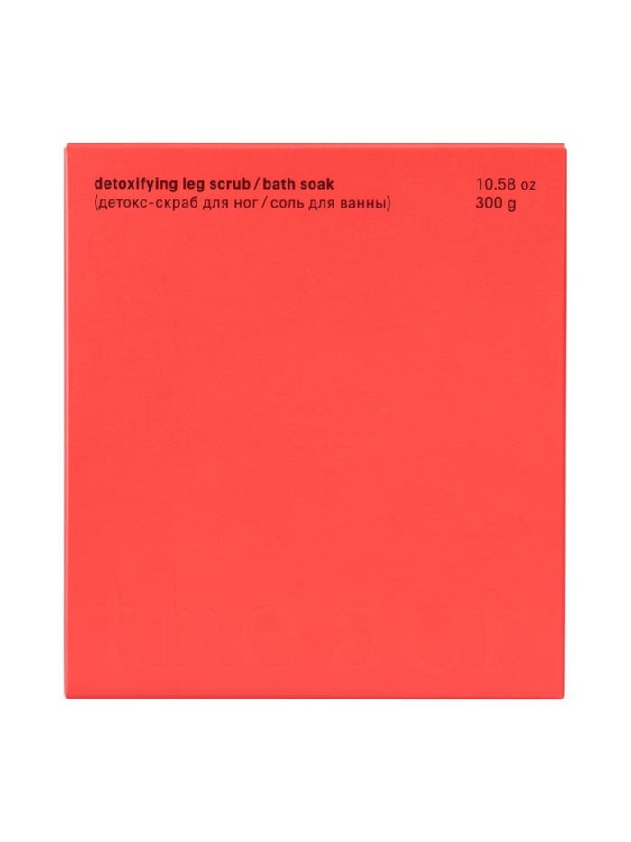 Детокс-скраб и соль для ванн The Act грейпфрут, расслабляющий, 310 мл