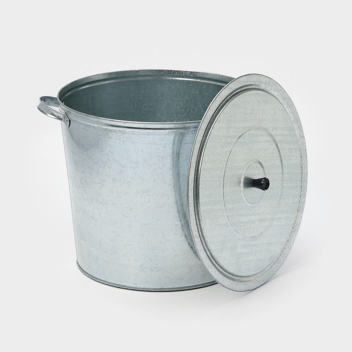 Бак для белья оцинкованный, 32 л, без решётки, ГОСТ