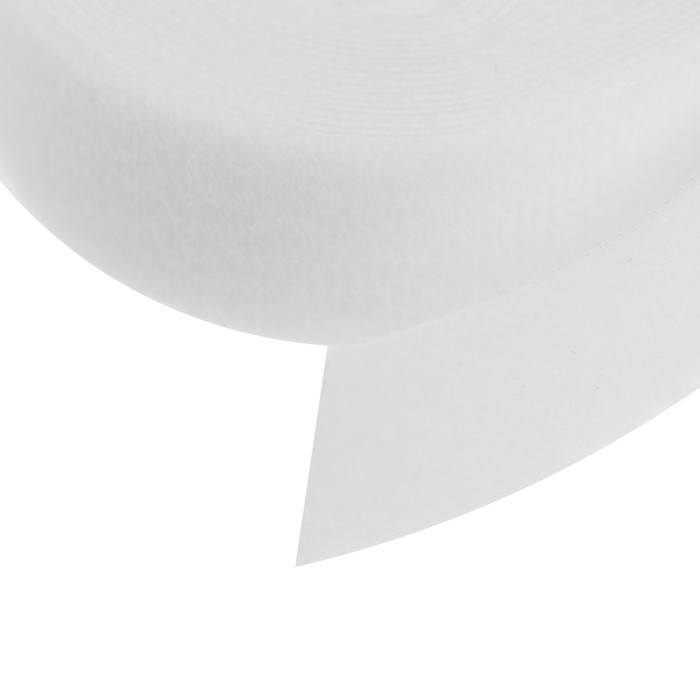 Лента-липучка для проводов 3000×20×1.5 мм ТУНДРА, белая, 1 шт.