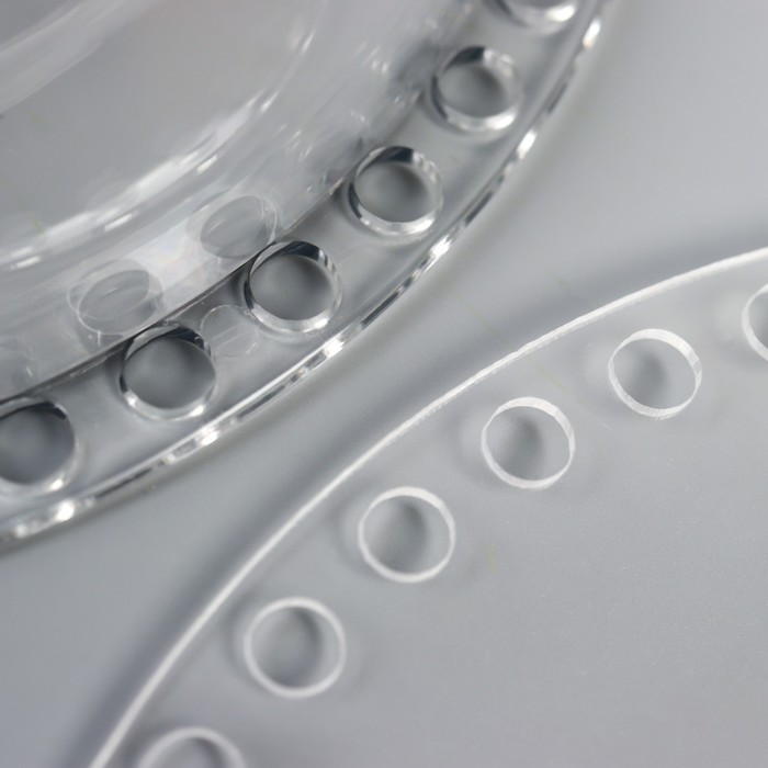 Основа для вязаных изделий акрил «Круглая», объемная, набор 2 шт., 17 см