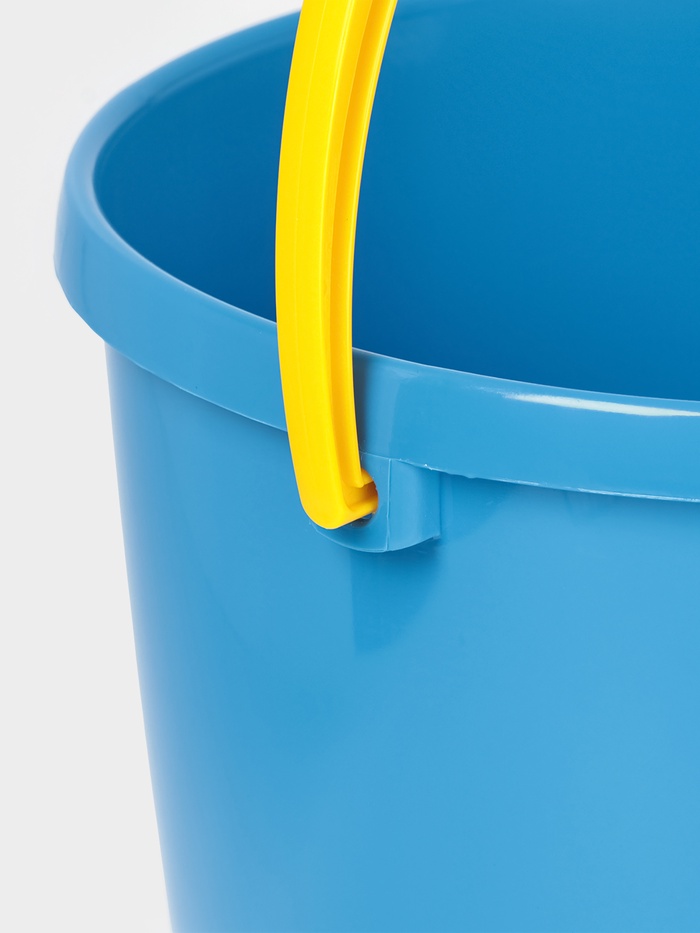 Ведро с крышкой и мерной шкалой, 10 л, d=27.3 см, h=28.7 см, МИКС