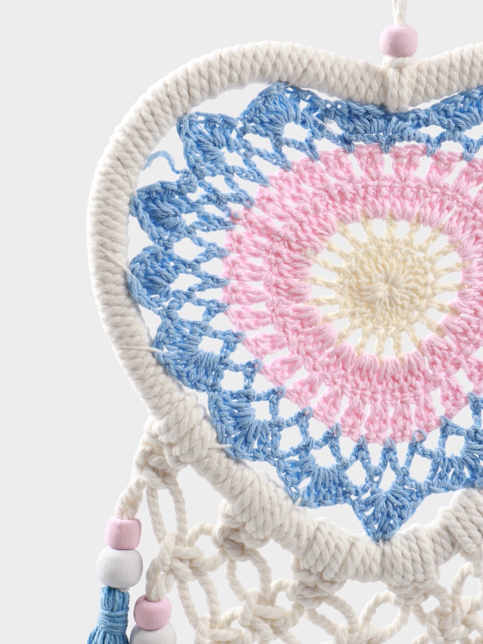 Ловец снов «Голубое сердце», 17×50 см