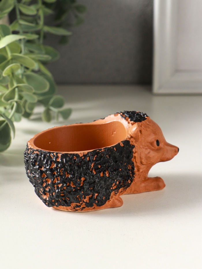 Подставка для мелочей «Ежик», 5×10×5 см, гипс, мультиколор