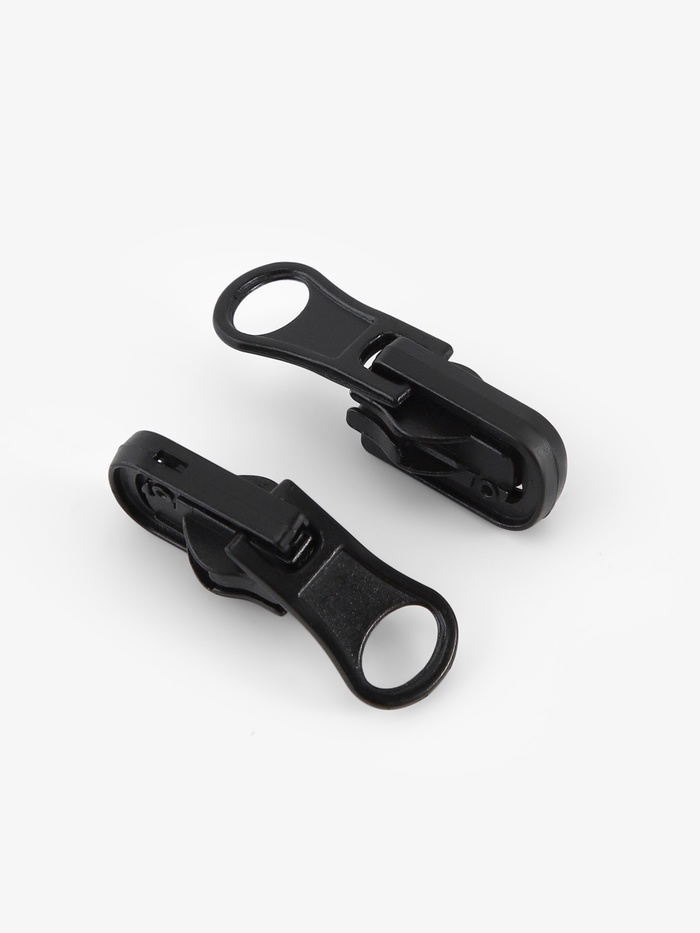 Бегунок автоматический для водонепроницаемой молнии «Спираль», реверсивный, №7, 10 шт., чёрный