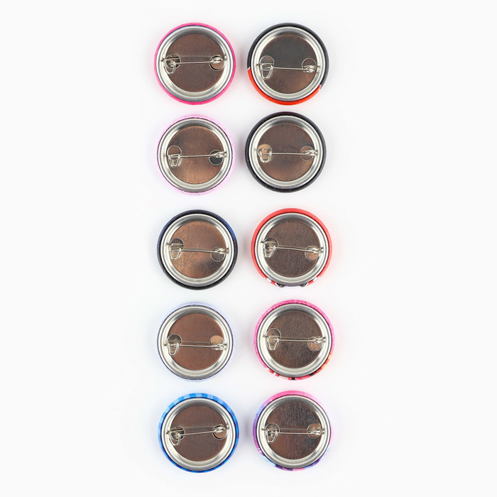 Значок металлический закатной «Милые анимешки», d=2.5 см, МИКС