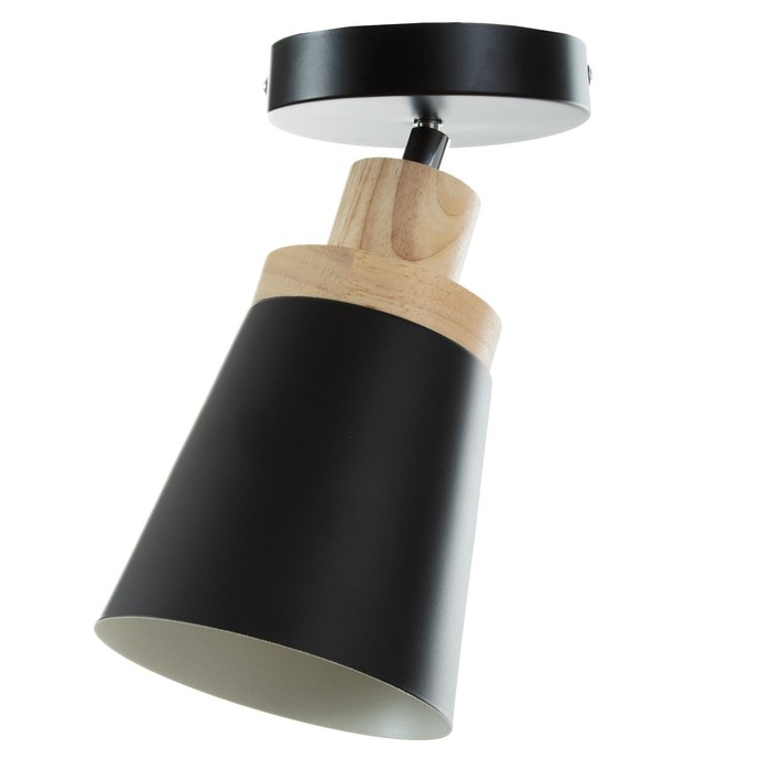 Спот «Гуди» Е27 40 Вт черный 15×15×28 см