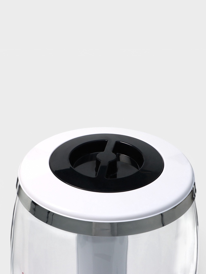 Башня пивная VaviloneDouble, колба 3 л, ёмкость для льда, подсветка, пластик, серебристая