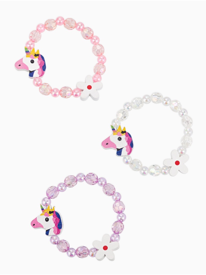 Браслет детский «Выбражулька. Единорог с цветочком», d=5 см, МИКС