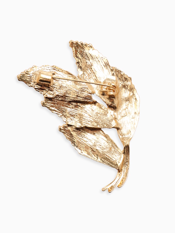 Брошь «Колоски», цвет золото