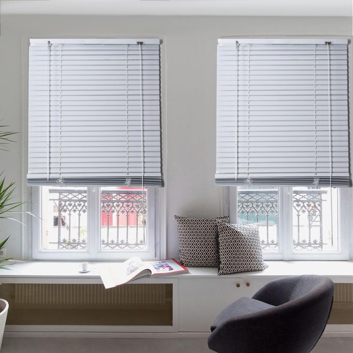 Жалюзи горизонтальные 60×160 см, цвет белый