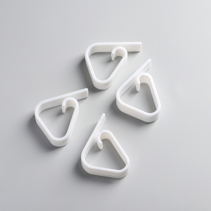 Зажимы для скатерти Доляна «Калипсо», набор 4 шт., пластик, белые