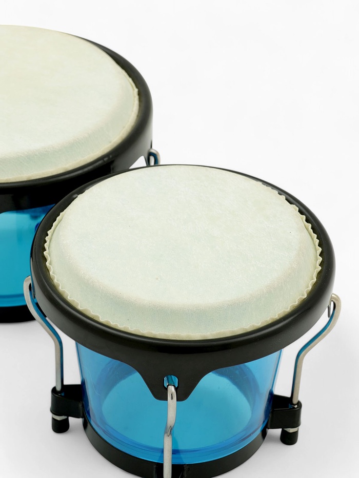 Барабан Бонго Music Life 6×7 дюймов, пластиковый, синий