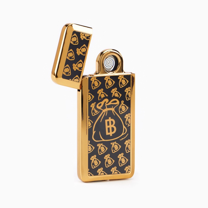 Зажигалка «Биткоин», спираль, 3.5×7 см, от USB