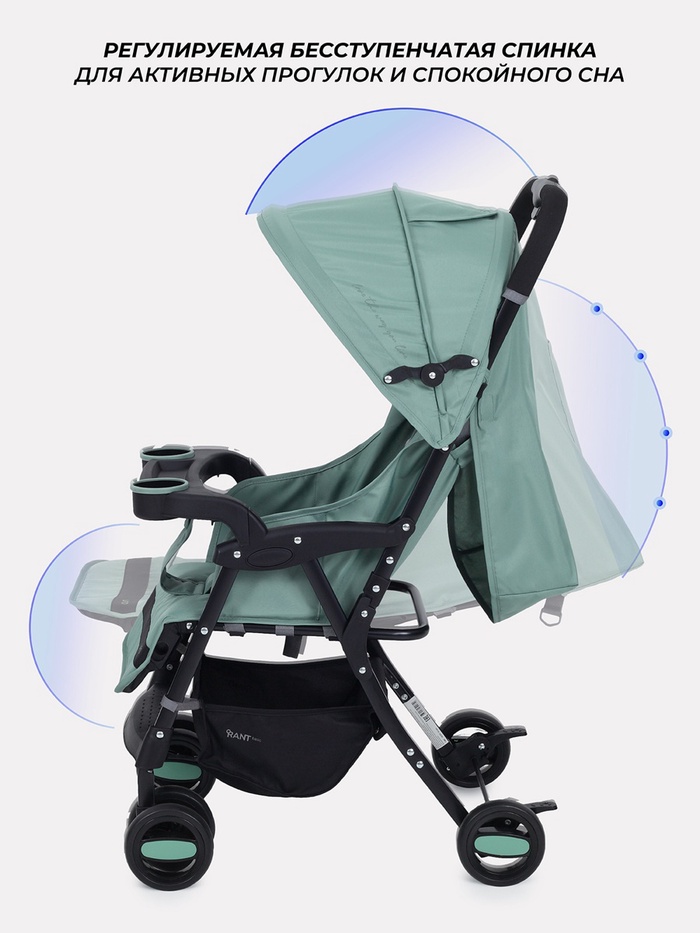 Коляска детская RANT basic UNO, Green, Зеленый