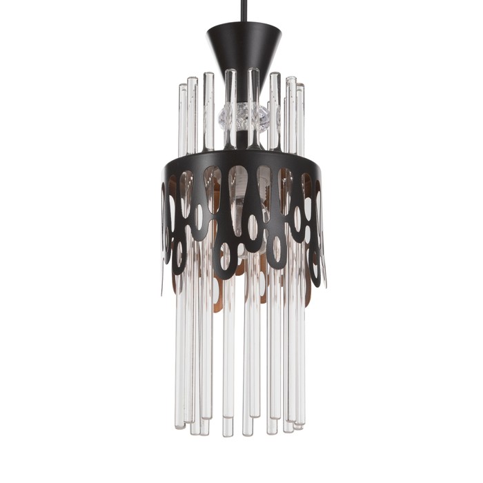 Подвес «Капель», 1×60 Вт Е27, черный