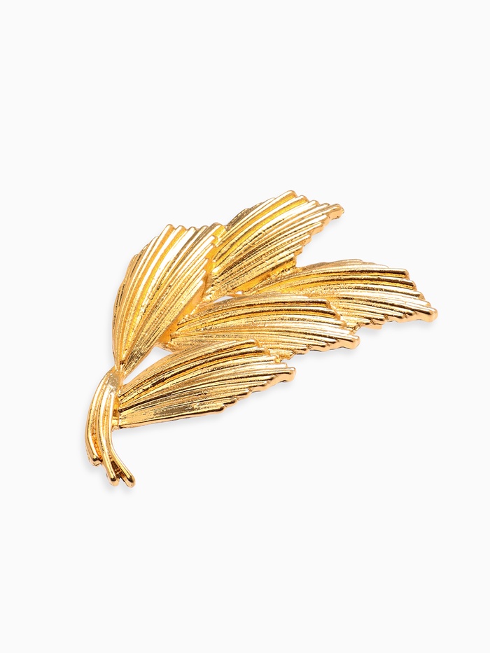 Брошь «Колоски», цвет золото
