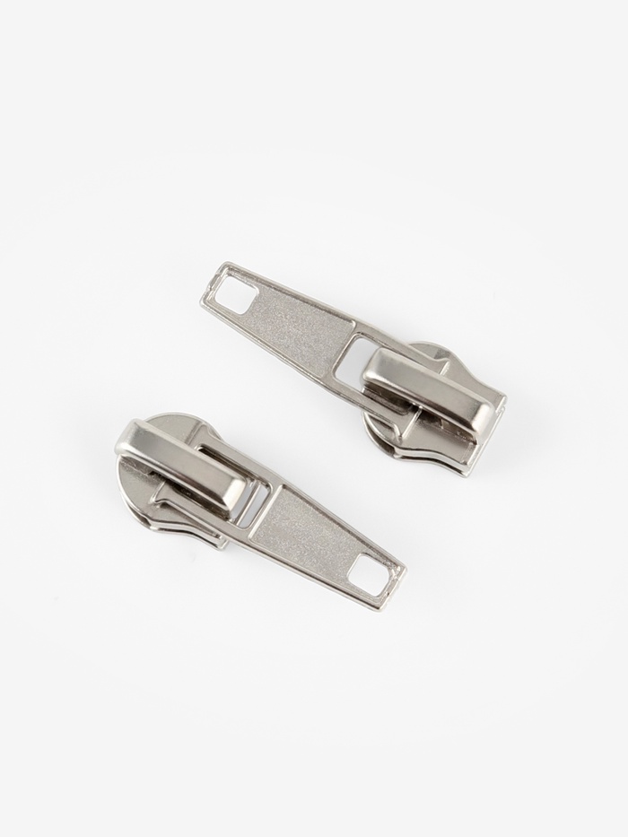 Бегунок автоматический для молнии «Спираль», №5, 10 шт., цвет никель