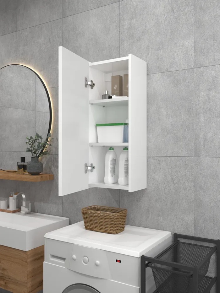 Шкаф навесной для ванной комнаты и туалета «MH9 - MA», 750×300×217 мм, цвет белый - М 10