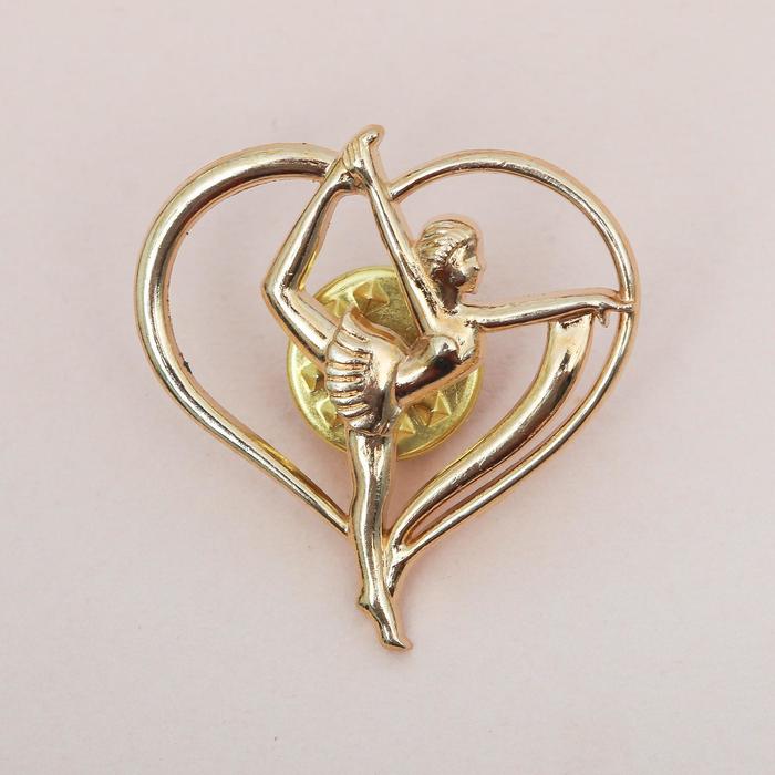 Значок спортивный для гимнастки «Гимнастика», 2.9×3 см