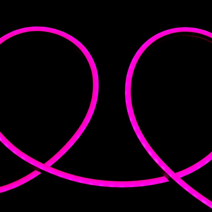 Гибкий неон Luazon Lighting 6×12 мм, IP65, 5 м, SMD2835, 120 LED/м, 12 В, свечение розовое