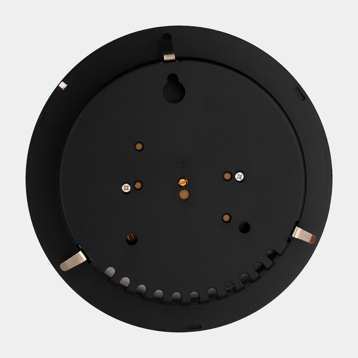 Барометр механический, метеостанция, настенный, серебристая рамка, d=13 см