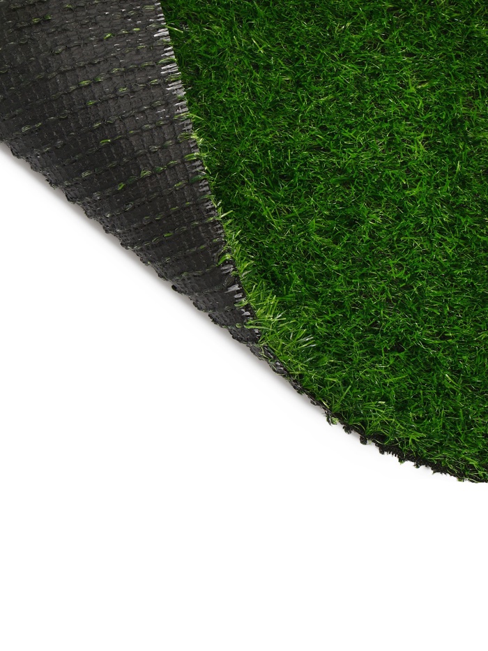 Газон искусственный, ворс 30 мм, 2×5 м, трёхцветный, тёмно-зелёный, Greengo