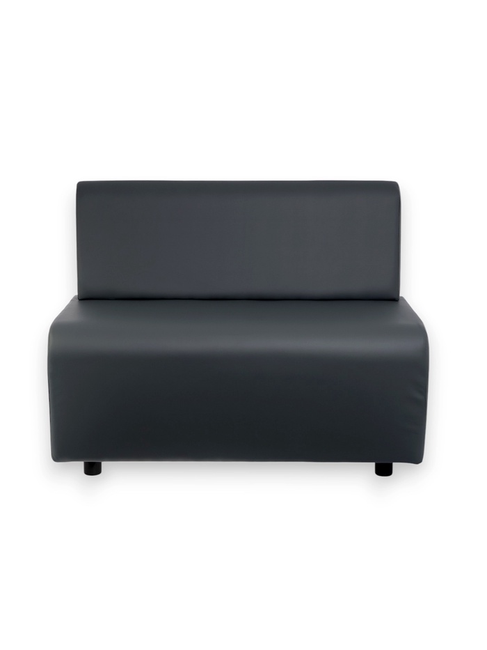 Диван офисный «Клик Мебель. Лачи», искусственная кожа, цвет серый