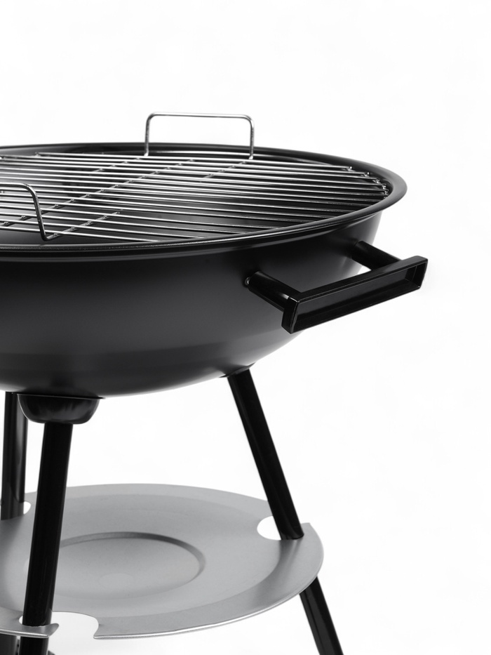 Барбекю с крышкой, на колёсах, d=44 см, h=65 см