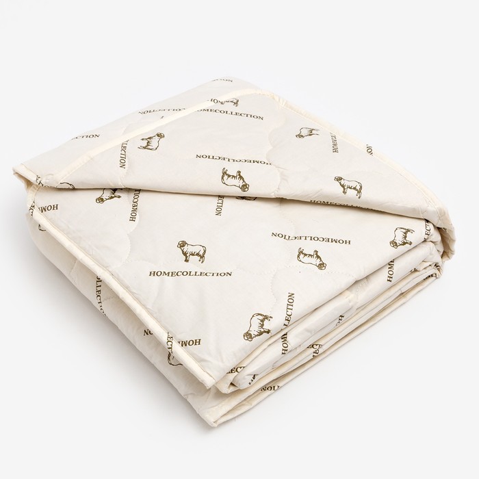 Одеяло 1.5 сп. «Этель. Овечья шерсть» 140×205 см, тик, 300 г/м²