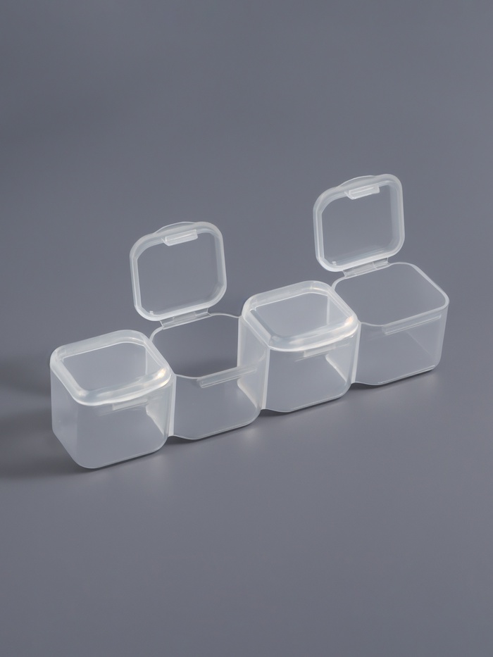 Органайзер для хранения мелочей, 56 ячеек, 21×17.5×2.7 см, разноцветный