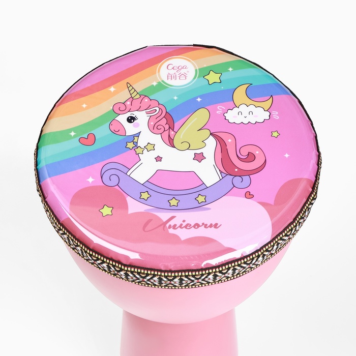 Барабан Джембе «Пони», 21.5×40 см, розовый