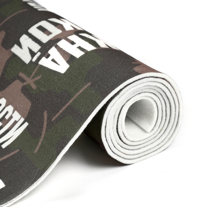 Коврик - лежак для бани и сауны с принтом «5 главных правил в бане», 150×50 см, полиэфир, «Банная забава»