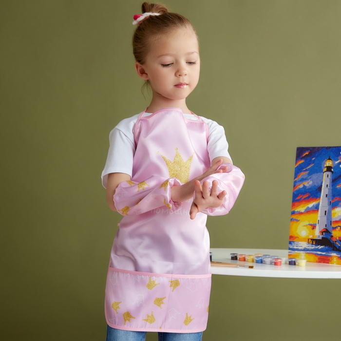 Набор детский для творчества «Этель. Помощница»: фартук 49×39 см и нарукавники