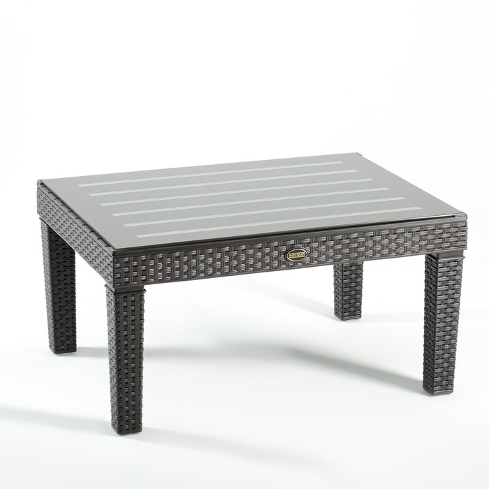 Набор садовой мебели «Калифорния», 2 кресла, стол, тёмно-коричневый