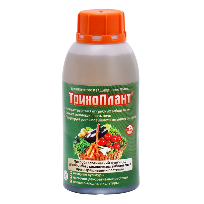Биофунгицид «Трихоплант», для защиты растений от грибных заболеваний, 500 мл