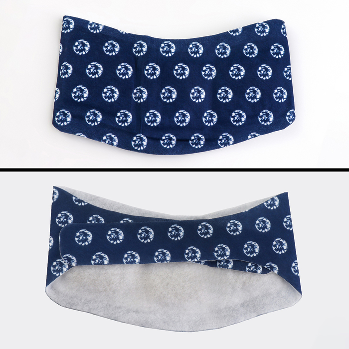 Бандаж самонагревающийся для шеи ONLITOP, 14×18×0.5 см, синий