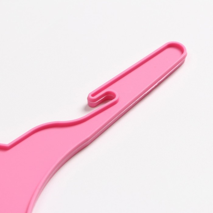 Вешалка для одежды животным, 19×14×0.4 см, розовая