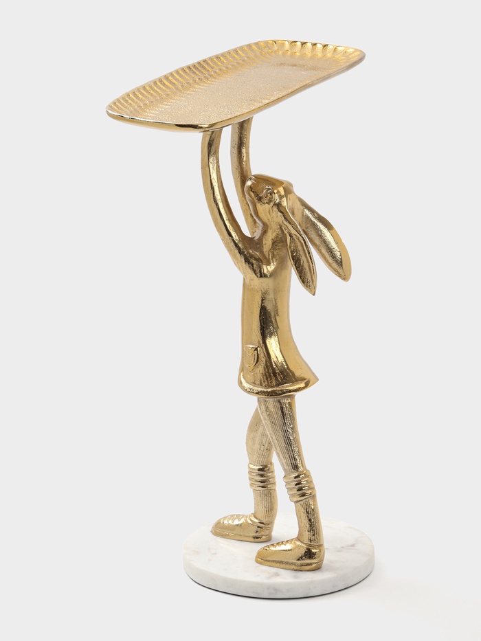 Блюдо «Зайка», 24×38×48 см, алюминий