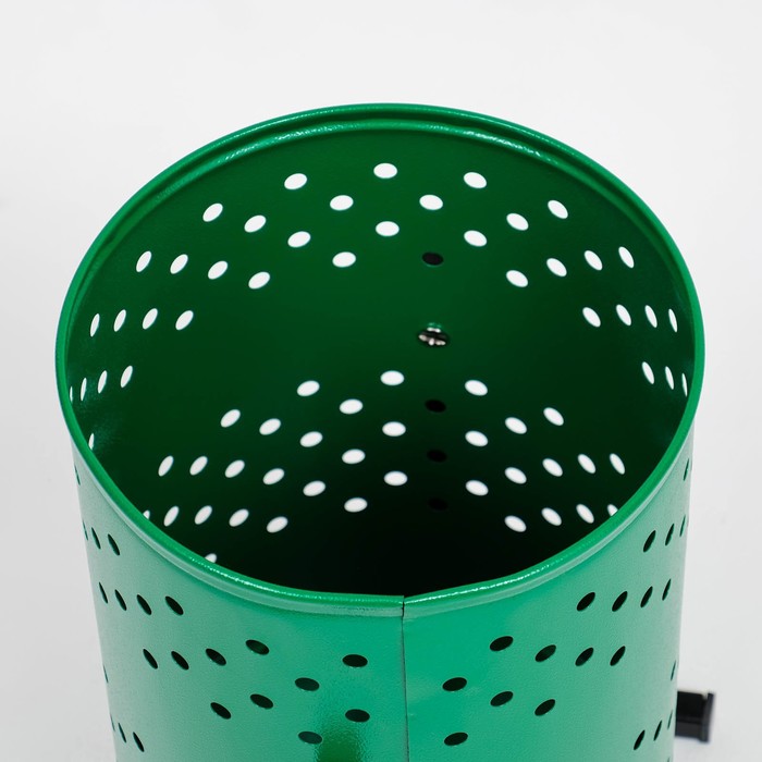 Урна уличная «Уралочка», 21 л, 32×50×26.5 см, бак 0.6 мм, зелёная